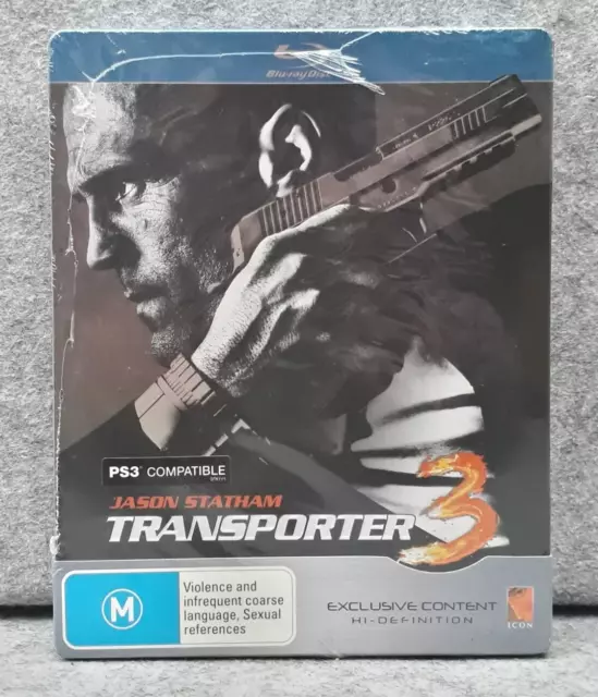 NEW: TRANSPORTER 3 Jason Statham Movie Limited Edition Blu-ray Region ALL