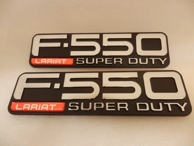 97-04 Ford F550 LARIAT Super Duty Fender Emblem Badge Nameplate Logo