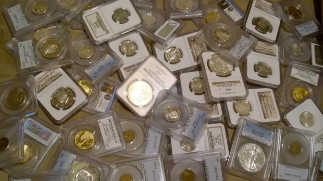 US Coin Collection PCGS / NGC, Silver, 100 Year Old BU Coins GRAB BAG BUDGET LOT
