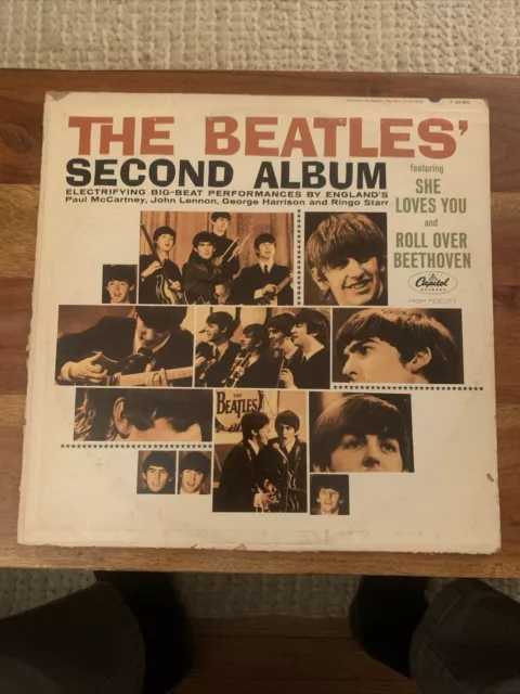 The Beatles’ Second Album Vinyl LP 1964 Capitol Mono T 2080 Record VG/VG