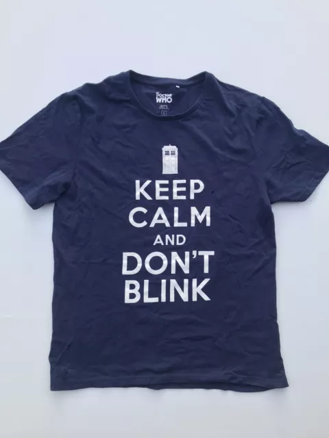 DOCTOR WHO Keep Calm Dont Blink L Tshirt Allonsy Tennant Official Weeping Angel