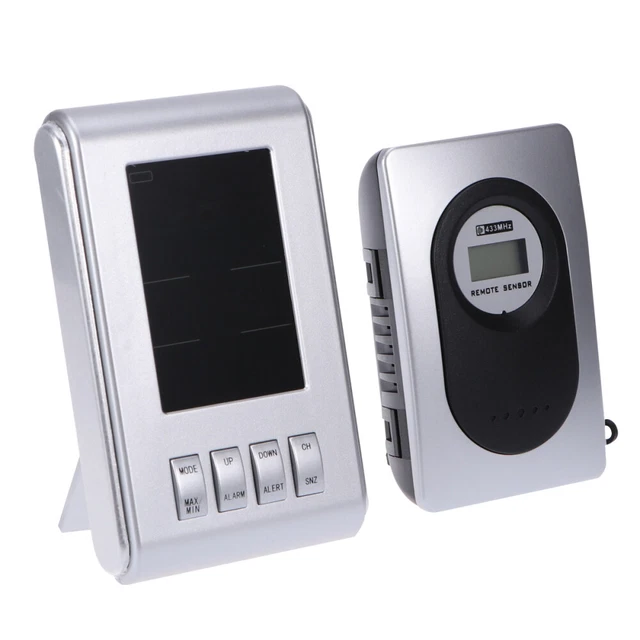 Sharp Orologio Atomico Da Parete/Scrivania: LCD 4", Sensore Esterno Wireless E Temperatura