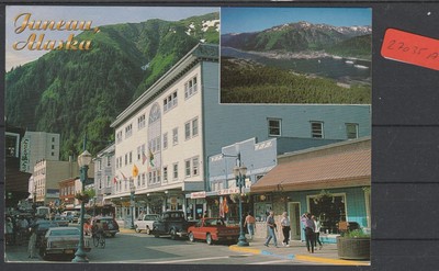Mograth Alaska 1934 FRANCOBOLLI cartolina piccola lacerazione ref 9995 