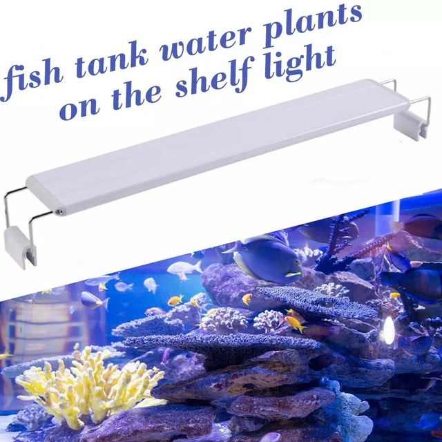 Aquarium LED Light Super Slim Aquatic Plant Grow Lighting Lamp 18-58cm Fish Tank