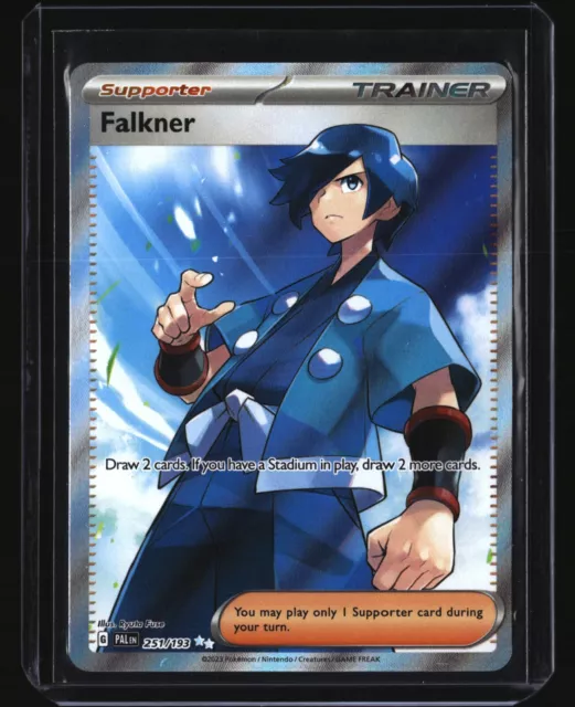 Pokemon FALKNER 251/193 Full Art Trainer (Paldea Evolved) NM/Mint