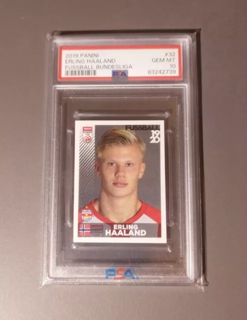 2019 Panini Fußball Austria Erling Haaland Rookie PSA 10 Sticker