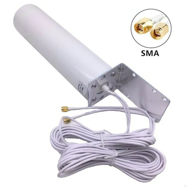 3G 4G LTE Router Signal Booster High Gain 12dBi Outdoor Dual SMA Male Antenna FT