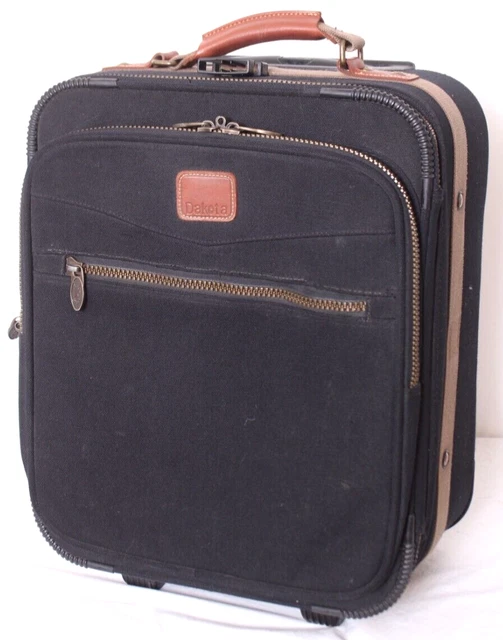Tumi Dakota Black Pockets Rolling Carry On Suitcase Daytimer Travel Luggage Bag
