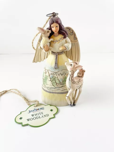 Jim Shore Heartwood Creek Woodland Angel With Wild Animals