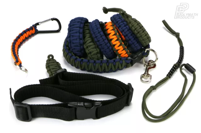 ADAPT AND SURVIVE maßgeschneidertes Paracord & Gurtband Kit 550 Kordel Nadelschnallen Armband 2