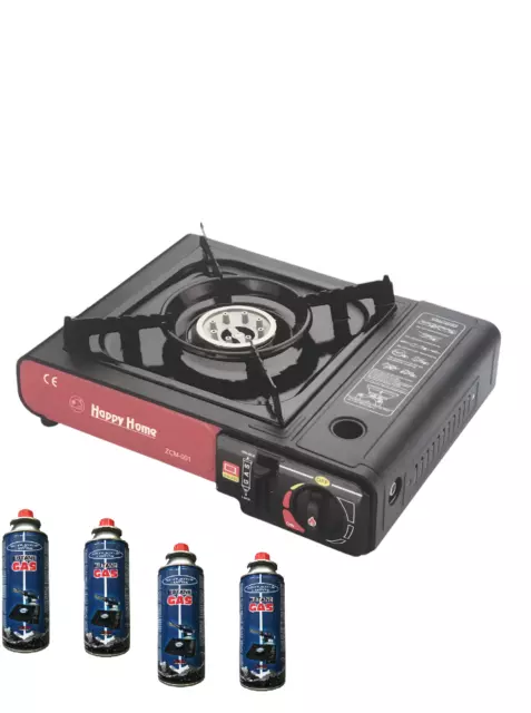 FORNELLO A GAS da campeggio KEMPER fornellino portatile cucina 1 fuoco  valigetta EUR 43,90 - PicClick IT
