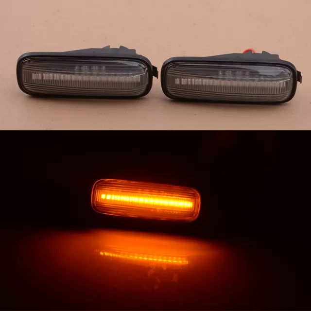 2Pcs Dynamic LED Side Marker Light Indicator Fit for Honda Civic 1996-2000 1