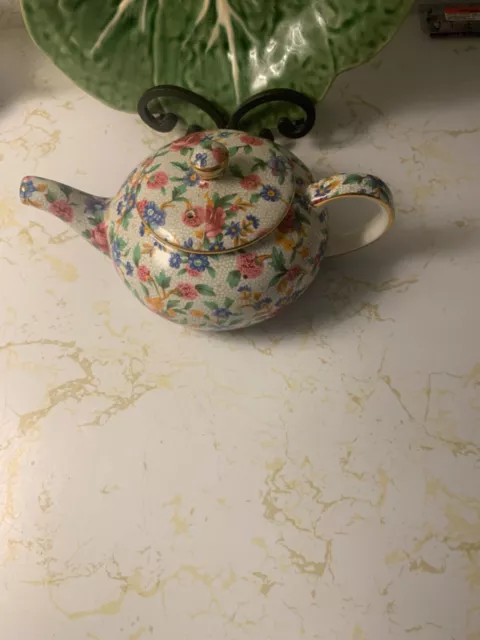 Royal Winton Old Cottage Chintz Mini Teapot 1995 ENGLAND