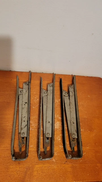 Vintage  3- Stanley Folding Shelf Brackets