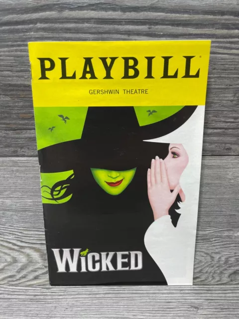 Wicked, Gershwin Theatre, Broadway Playbill, January Of 2022