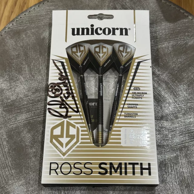 Unicorn Signed Ross Smith Two Tone 90% Tungsten Darts 24g