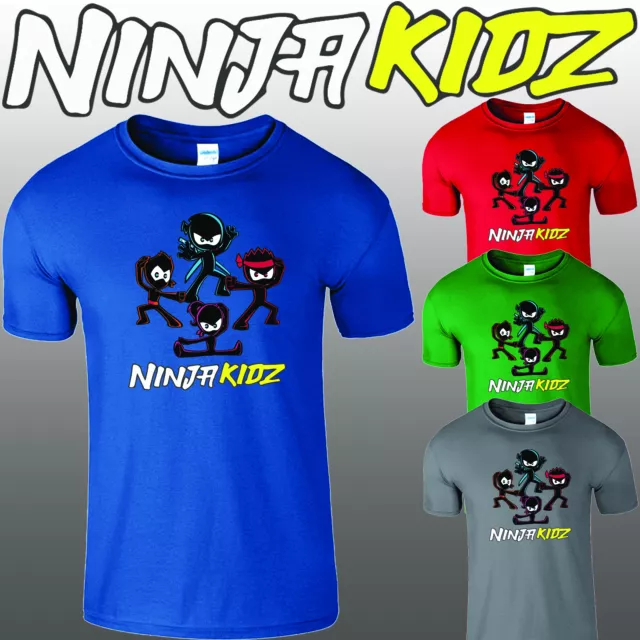 Ninja Kidz Tv Gaming Kids T-Shirt Youtuber Merch Team Girls Children Xmas Tshirt