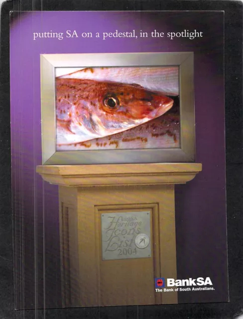 S0360 South Australia Bank SA 2004 Heritage Icons King George Whiting postcard