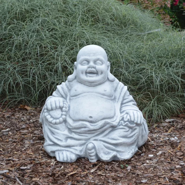 Massif Sculpture en Pierre Statue Grand Bouddha Monk Temple fonte de Frostsiche