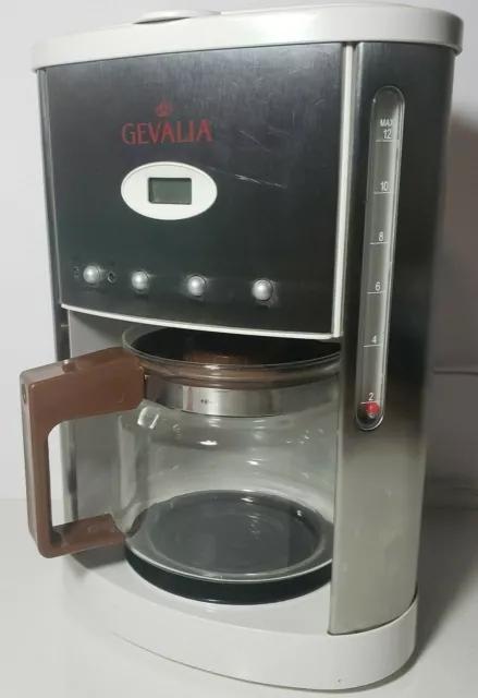 Gevalia Kaffe CM500 Programmable 12-cup Automatic Coffee Maker  White/Stainless