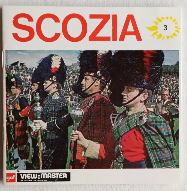 View Master Gaf  Scozia  A Libretto   C 330    In Italiano