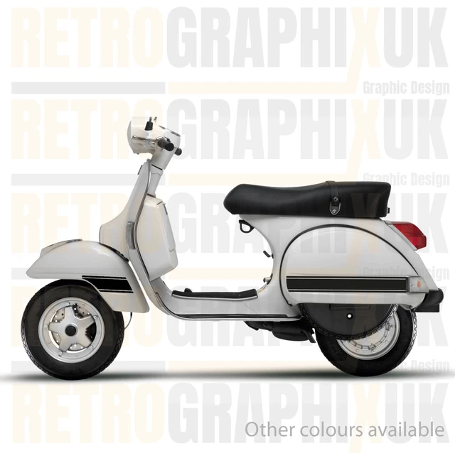 VESPA PX SIDE Panel Stripes, Mudguard, Toolbox PLAIN Mod Skinhead