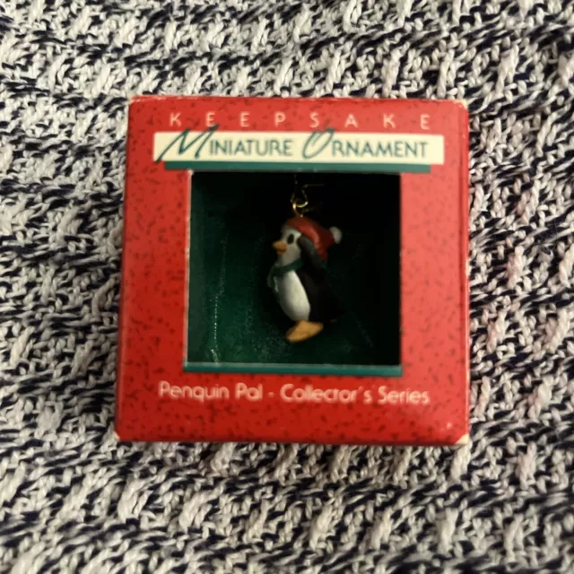 Penquin Pal 1988 Hallmark Keepsake Miniature Ornament MINI 1st Penguin VTG