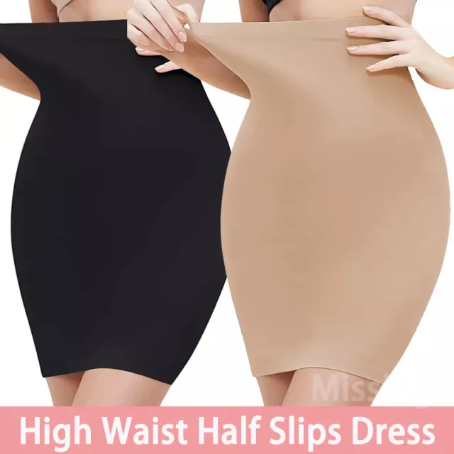 WOMEN'S HALF SLIP Body Shaper Seamless Tummy Control Shapewear