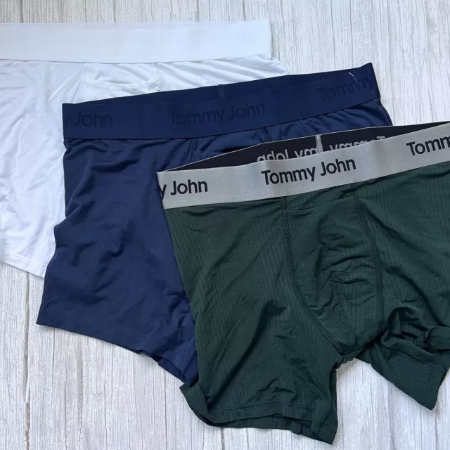 Tommy John Men's Second Skin Boxer Briefs Size L