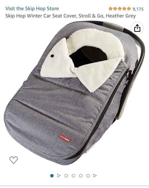 Skip Hop Winter Car Seat Cover, Stroll & Go, Heather Grey