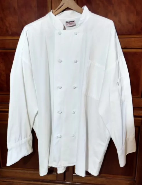 Uncommon Threads Working Wear Soft Knot Button Chef Coat Cook Jacket 3xl