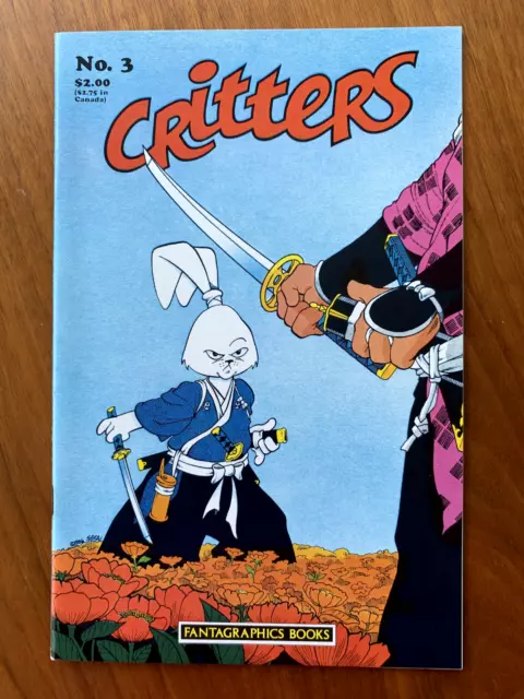 Critters #3 (1986) USAGI YOJIMBO  -- Fantagraphics
