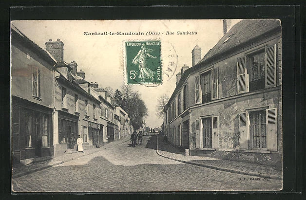 CPA Nanteuil-le-Haudouin, Rue Gambetta