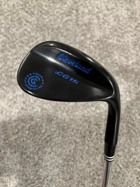 Cleveland CG15 15 Black 54* 54-14 Sand Wedge Steel ZIP GROOVES RH ~BLUE PAINT~