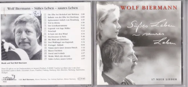 Wolf Biermann -Süßes Leben - Saures Leben- CD Wolf Biermann Lieder Produktion