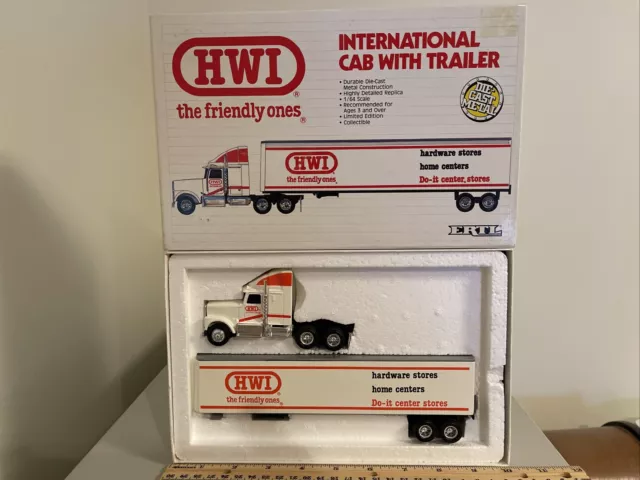 Ertl Tractor Semi Truck HWI International Cab w/ Trailer The Friend Ones 1/64th