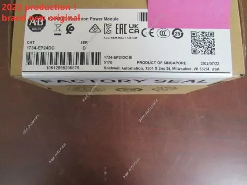 2022 Newest Allen-Bradley Sealed 1734-EP24DC POINT I/O 24VDC Power/Bus In Stock