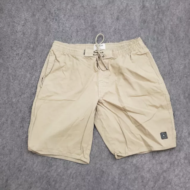 Link Soul Shorts Mens Medium Beige Chino Outdoors Khaki Casual Pockets Adult