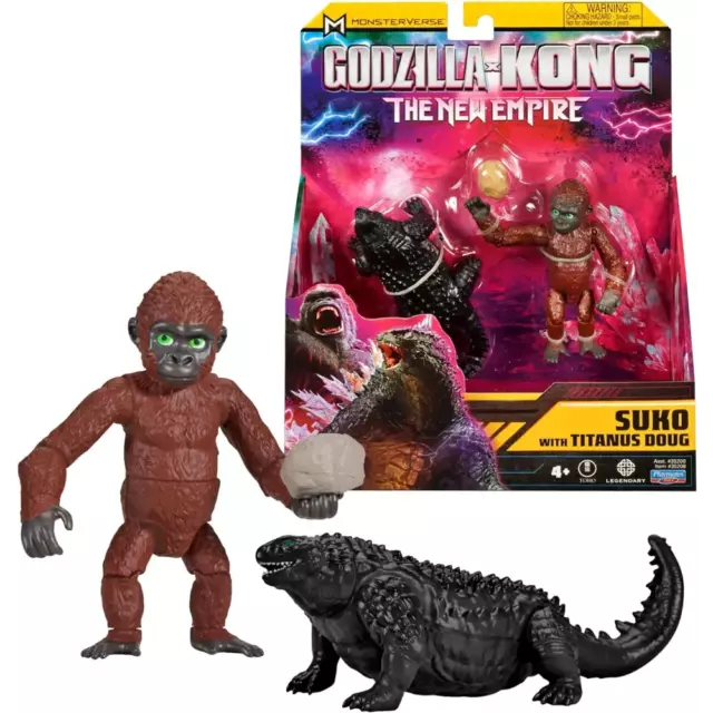 MonsterVerse - Figura de Suko y Titanus Doug de la película Godzilla y Kong para