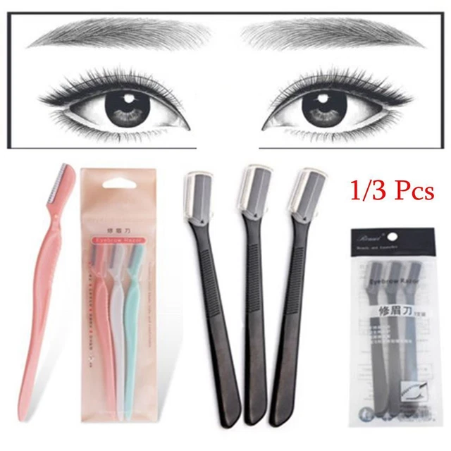 Herramienta de maquillaje removedor de vello corporal recortadora de cejas cuchilla afeitadora facial