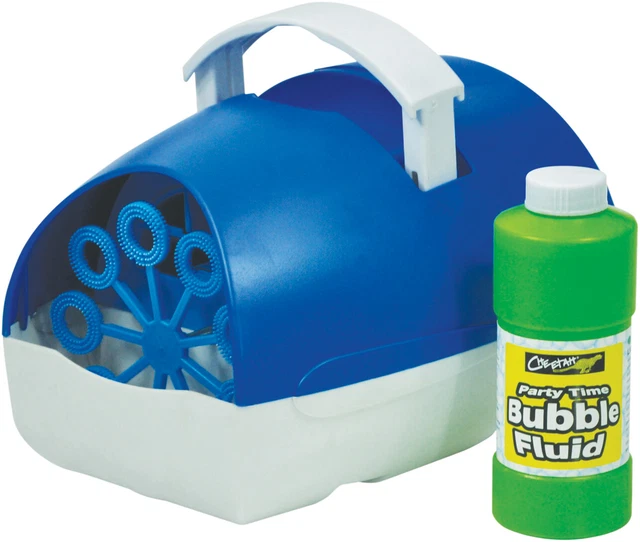 Party Time Battery Operated Bubble Machine in Blue