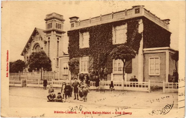 CPA Hénin-Liétard Eglise St-Henri Cité Darcy (1278646)