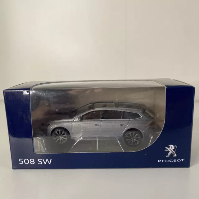 Norev Peugeot 508 SW 2018 Gris 1/64 Métal Voiture Miniature Collection Boîte