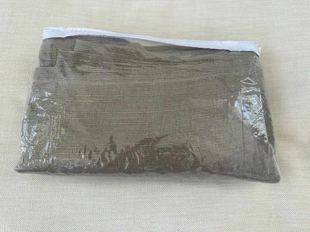 Restoration Hardware Pinstripe Sheer Linen Curtain Panel Double W 100x108 Fog Restoration Hardware Pinstripe Sheer Linen Curtain Panel Double W 100x108 Fog