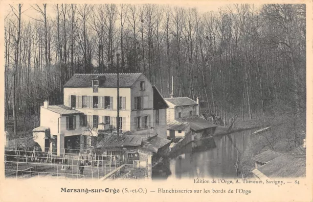 Cpa 91 Morsang Sur Orge Blanchisseries Sur Les Bords De L'orge