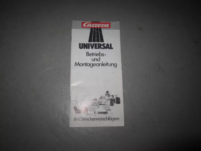 Carrera Universal 132   Betriebs- und Montageanleitung ca 60 Seiten