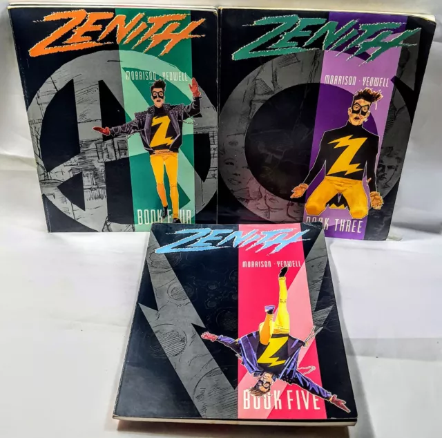 Zenith | Titan Books | 2000AD | 1st Editions | Full Set | Morrison  | Yeowell 3