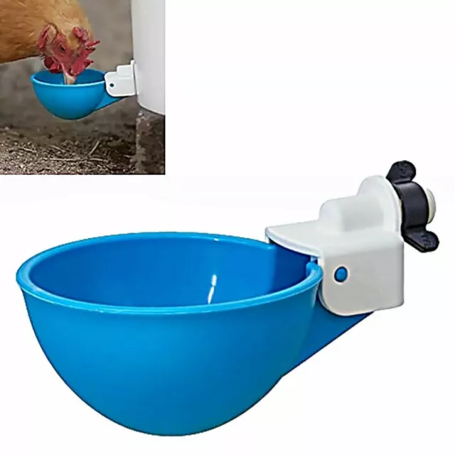 20 PCS Automatic Water Cups Poultry Drinker Waterer Chicken Ducks Quail Drinking