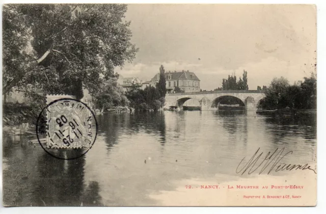 ESSEY LES NANCY - Meurthe & Moselle - CPA 54 - la Meurthe au pont