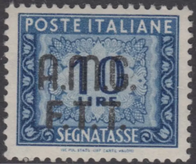 Italy Trieste A (AMG-FTT) -Segnatasse Sassone n.12 cv 1200$ Super Centered MNH**
